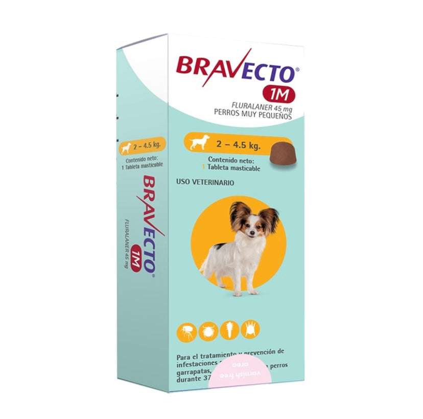 Bravecto – Perro 2 a 4,5 kg