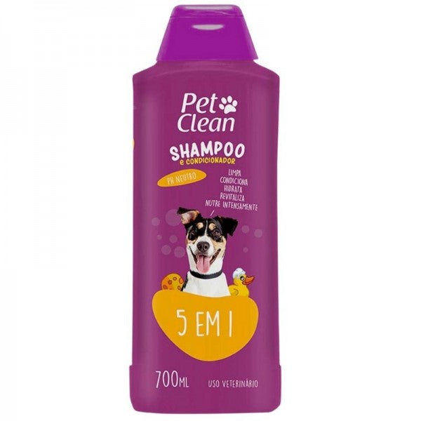 Shampoo Y Acondicionador 5 En 1 - PetClean 700 Ml