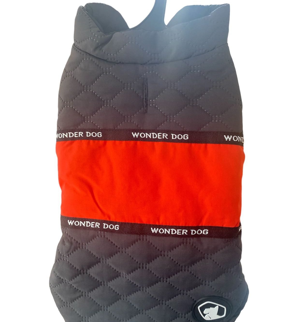 PARKA DIAMOND GRIS FRANJA NARANJA S