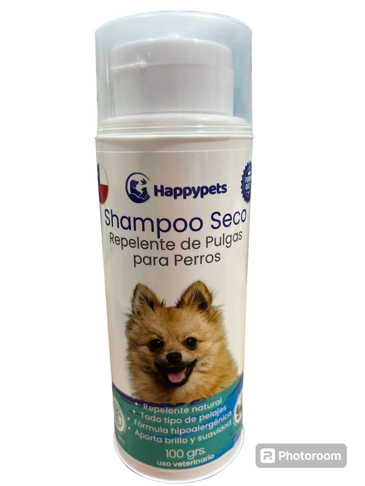 SHAMPOO SECO REPELANTE DE PULGAS PARA PERROS