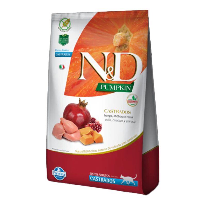 N&D Calabaza Pollo Gato Adulto Castrado – 1.5KG