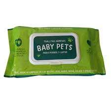 TOALLITAS HUMEDAS BABY PETS50UND ALOE