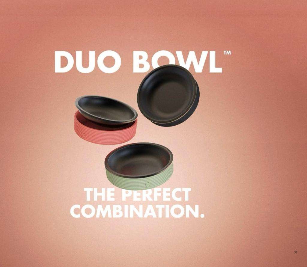 PLATO - DUO BOWL TERRACOTTA