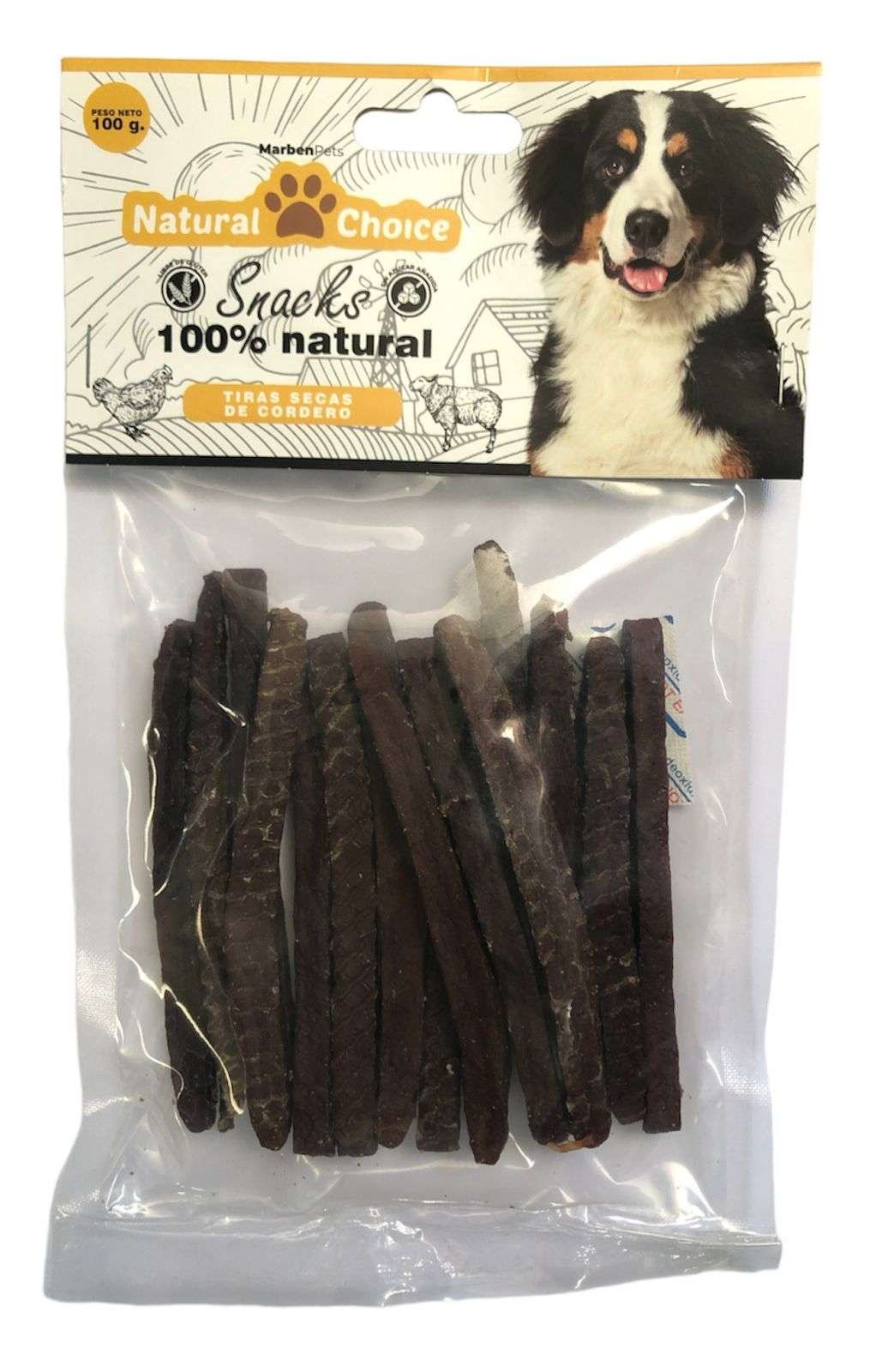 SNACKS TIRAS DE CORDERO DOG