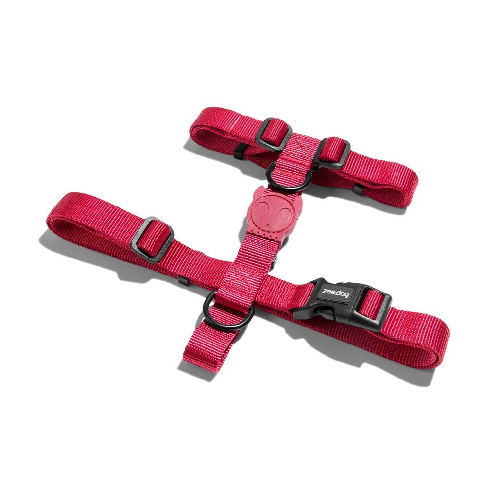 ZeeDog H-Harness Solids Bordeau SMALL