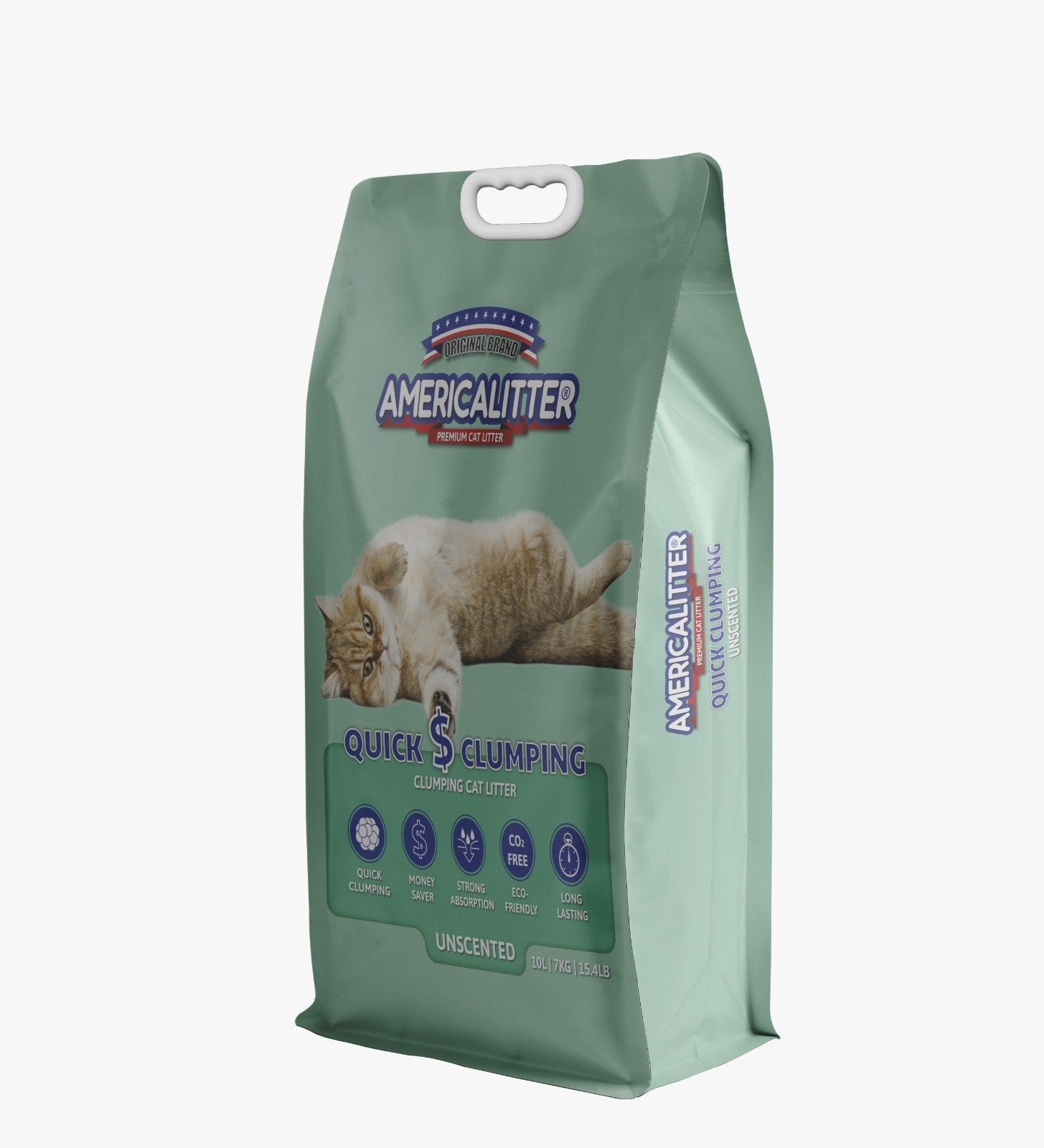 ARENA QUICK CLUMPING SIN AROMA 7kg DE AMERICALITTER