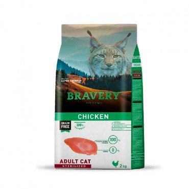 Bravery Chicken Adult Cat Sterilized 2 Kg