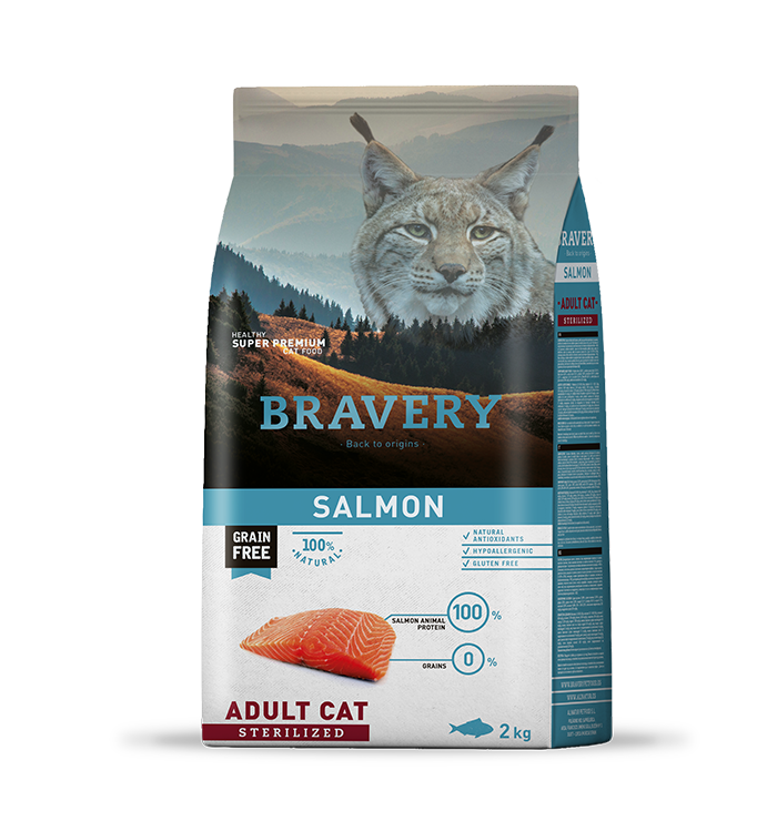 Bravery Gato Adulto Esterilizado Salmón 7kg