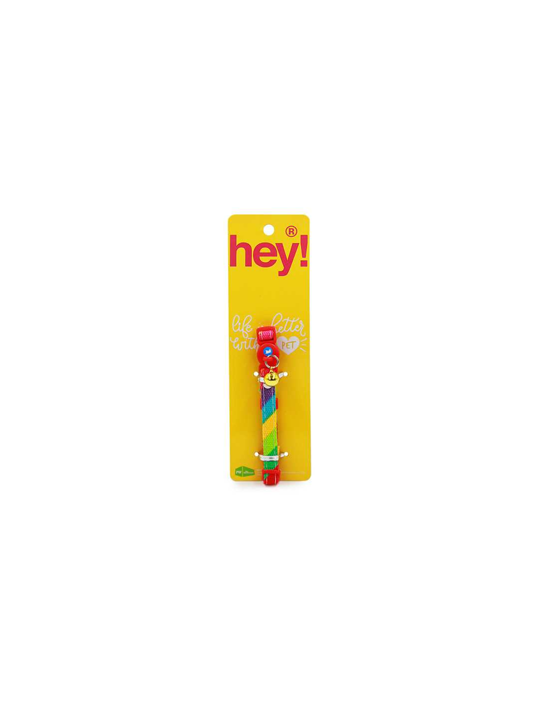 HEY! COLLAR GATOS ARCOIRIS 20-32 CM