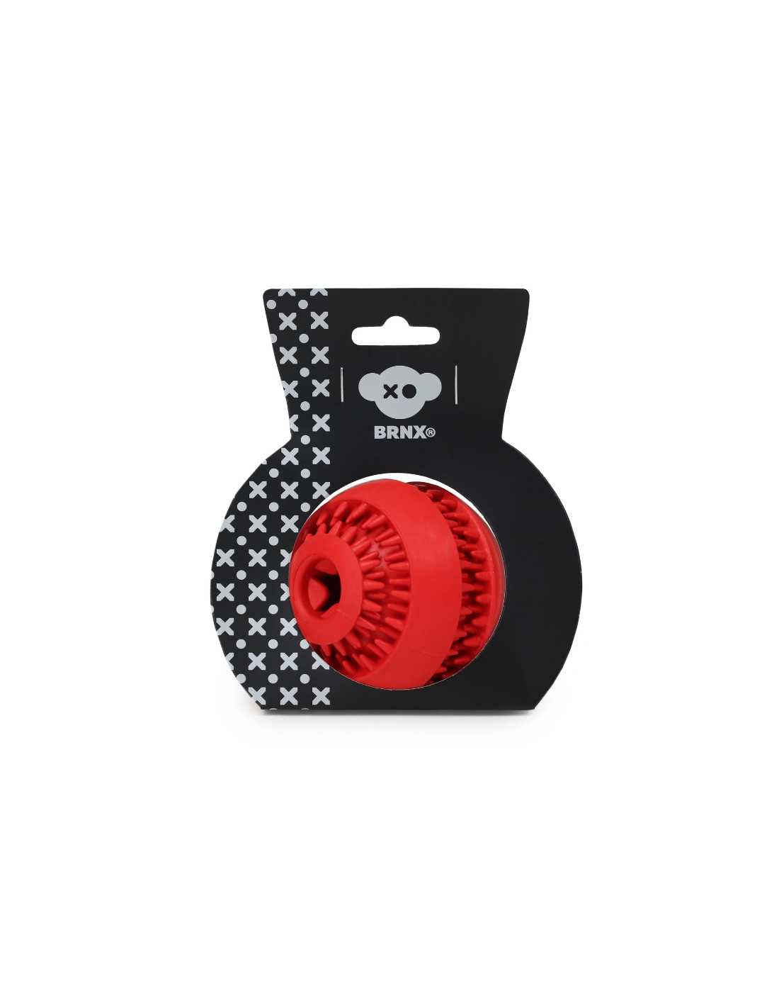 BRNX PELOTA DISPENSADORA DE PREMIOS GOMA ROJA 8CM