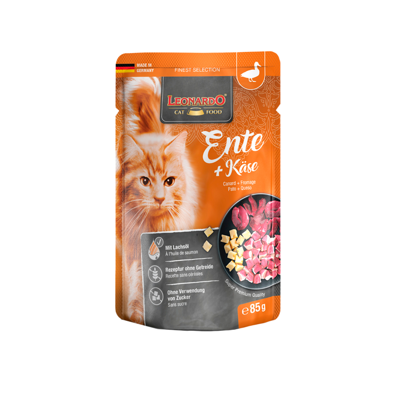 Leonardo pouch pato queso 85grs