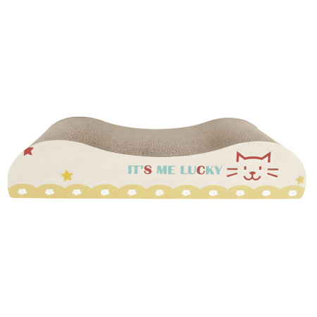 Rascador para Gatos Estilo Sofá Crema 36 x 15 x 7 cm