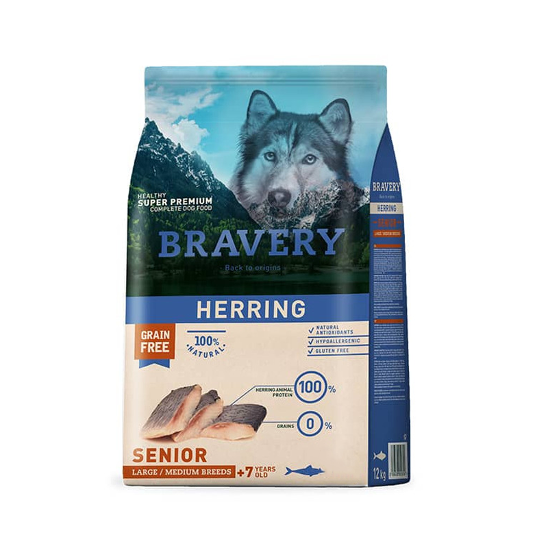 Bravery Senior Small Breeds HERRING 4kg