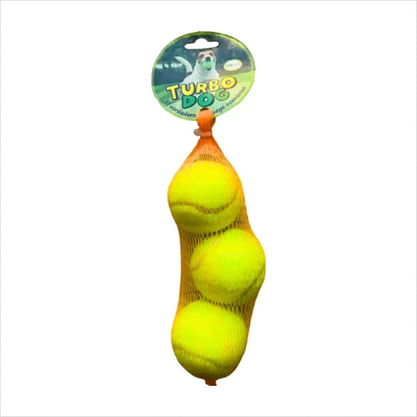 JUGUETE TURBO DOG SET 3 PELOTAS 4.8 CM
