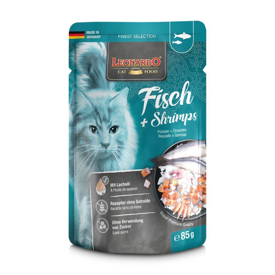 Leonardo Pouch Pescado y Camarones 85 Gr